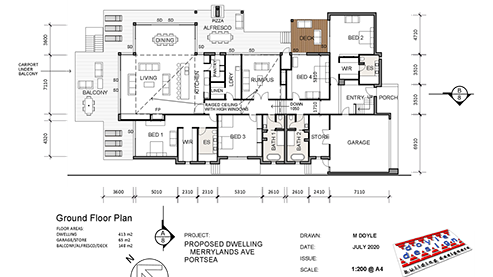 Clifftop house in Sorrento